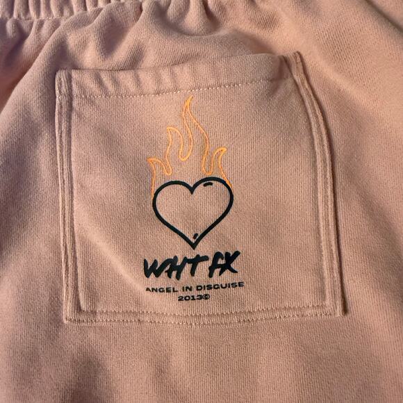 White Fox Lounge Shorts Soft Women Large Light Pink Comfy Relaxing Loose Fit - Picture 5 of 5